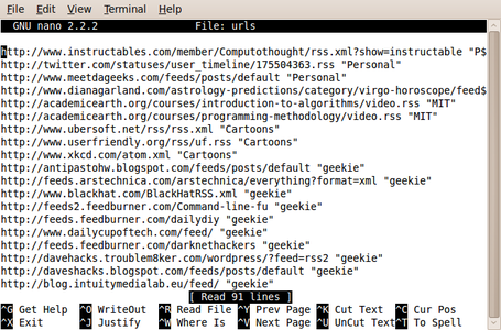 Manually Adding Feeds.