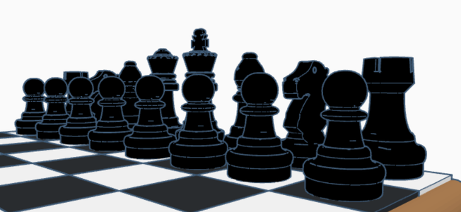 Print File "Chess Board 3" With 20% Infill and 0.2mm Layer Height