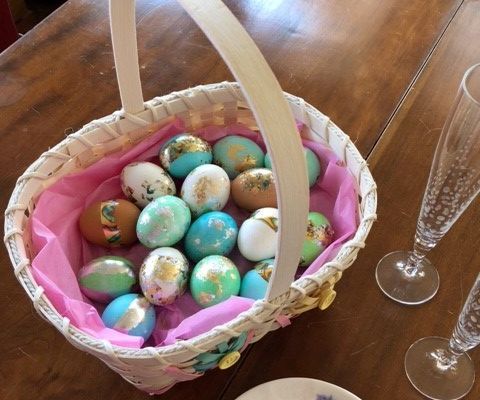 Gold Leaf Easter / Spring Eggs