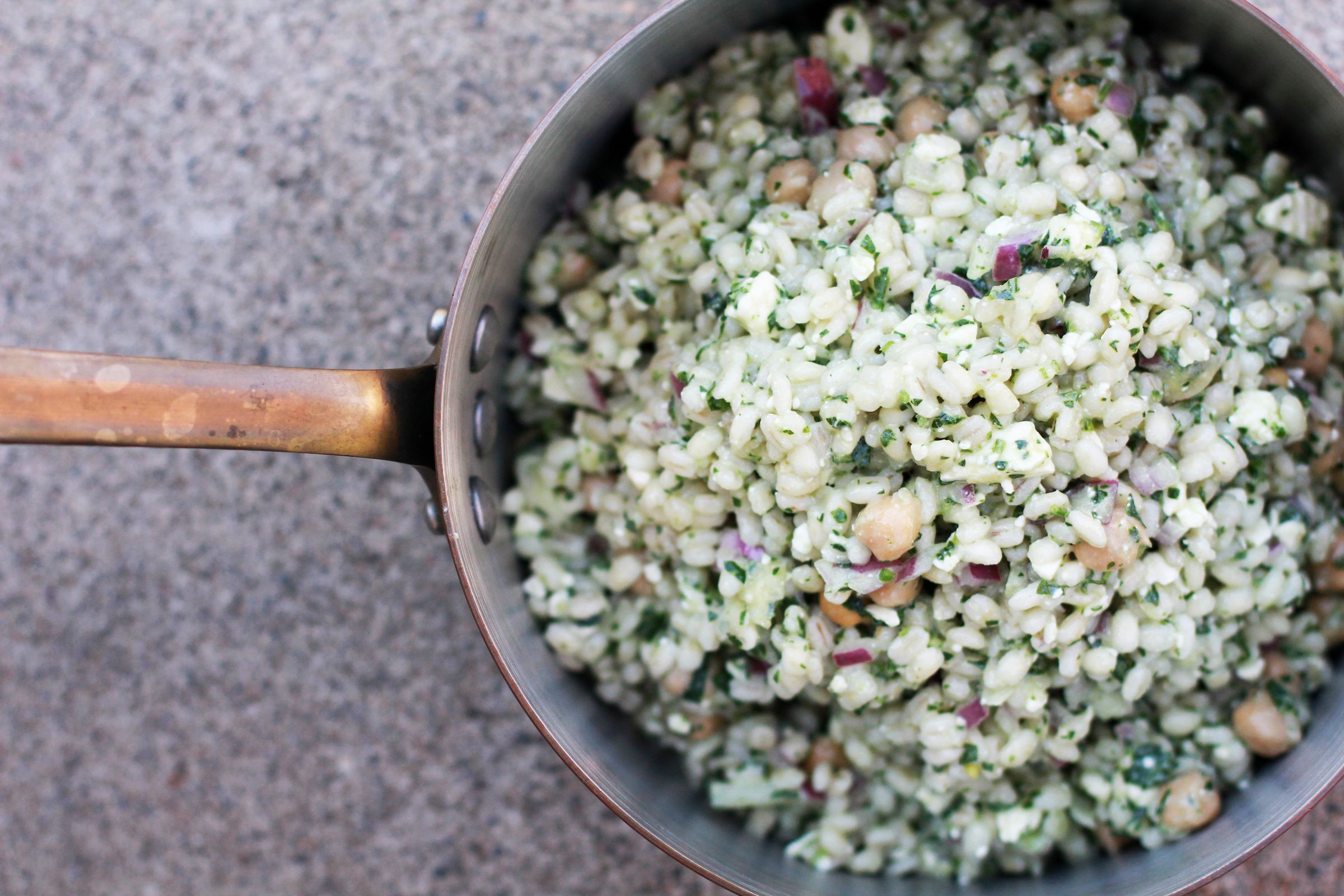 Barley Salad With Chickpeas and Feta