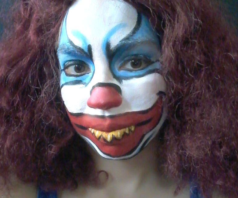 Creepy Clown Face Paint
