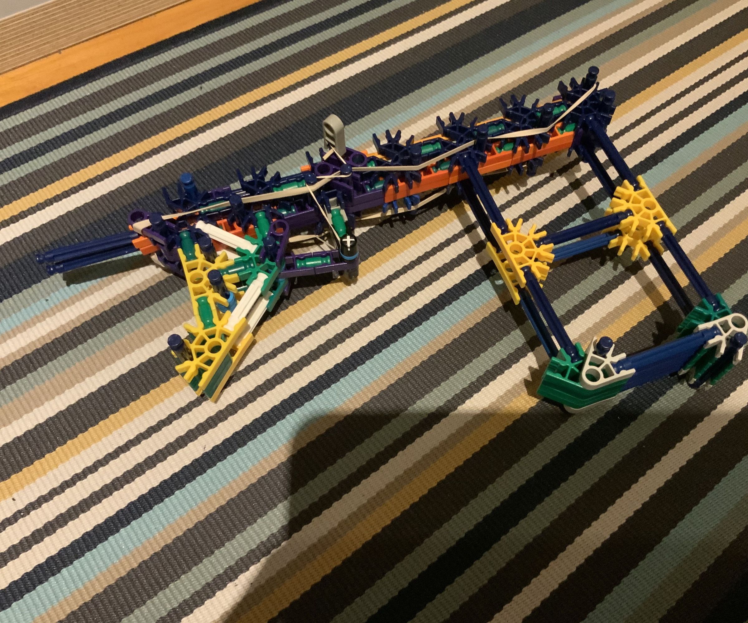 Knex Double-wide Barrel Gun
