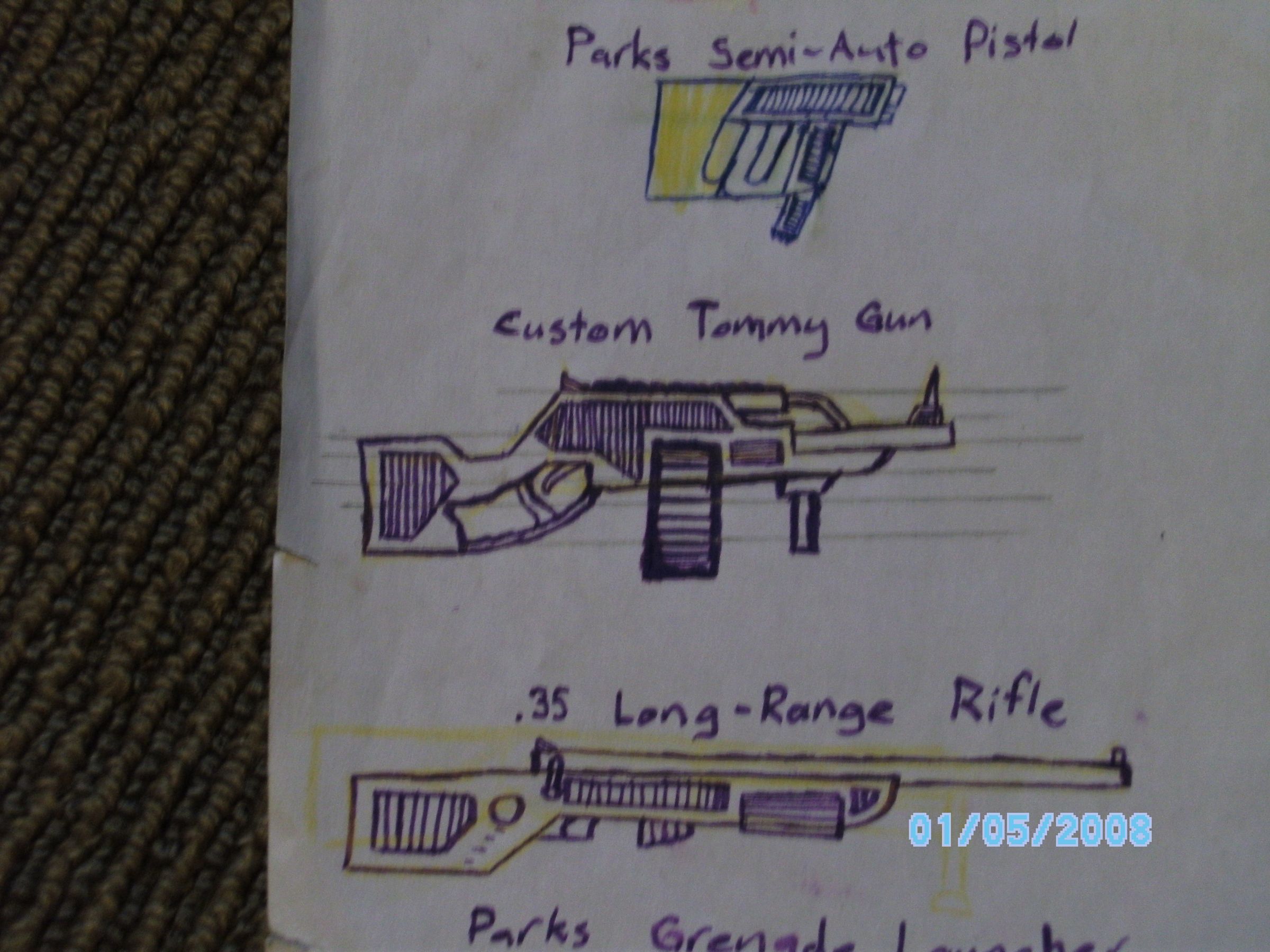 Custom Tommy Gun (Cardboard) DISCONTINUED Soz