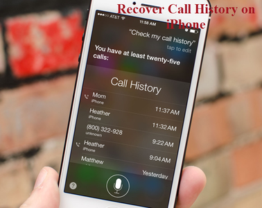How to Recover Call History/Log on IPhone