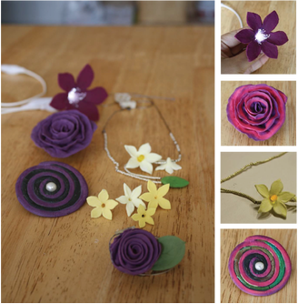 Electronic Floral Jewelery