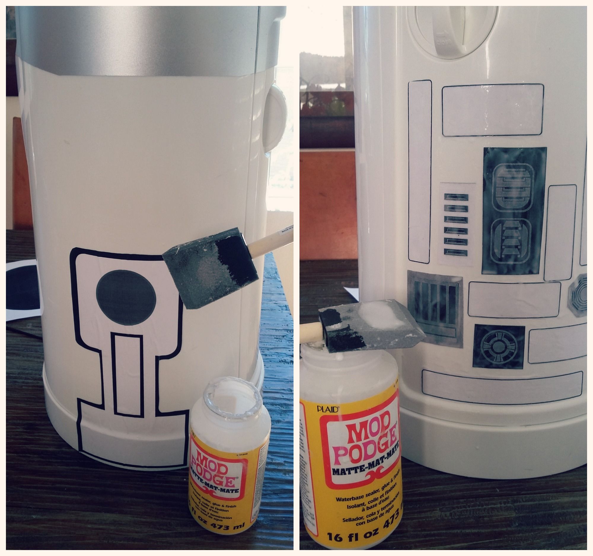 Broken Diaper Genie Turned R2D2 Toy Chest! 7 Steps (with Pictures