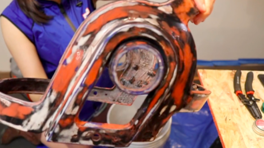 Bondo, Sanding, and Priming (or Making the Helmet Super Smooth)