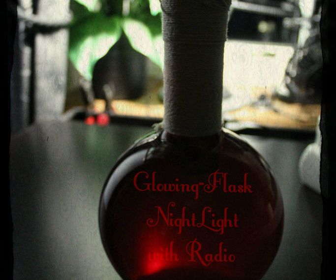 Glowing-Flask NightLight, [with Radio]