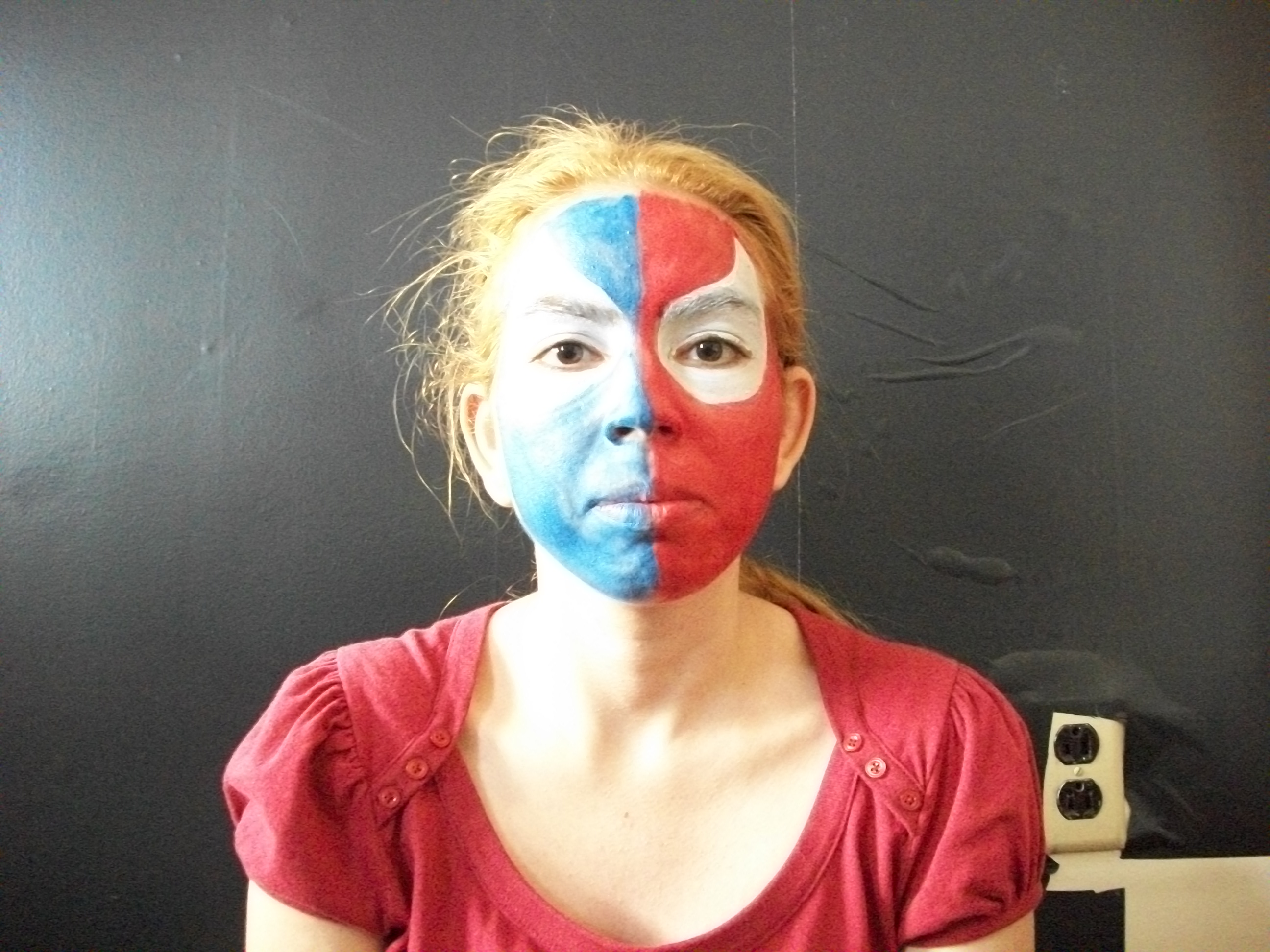 TwoTone Spiderman Face Paint 5 Steps Instructables