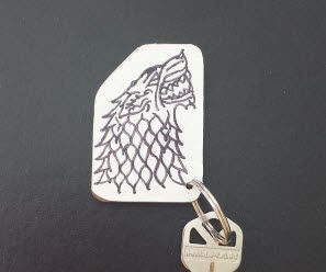 Game of Thrones Keychain Starks Sigil