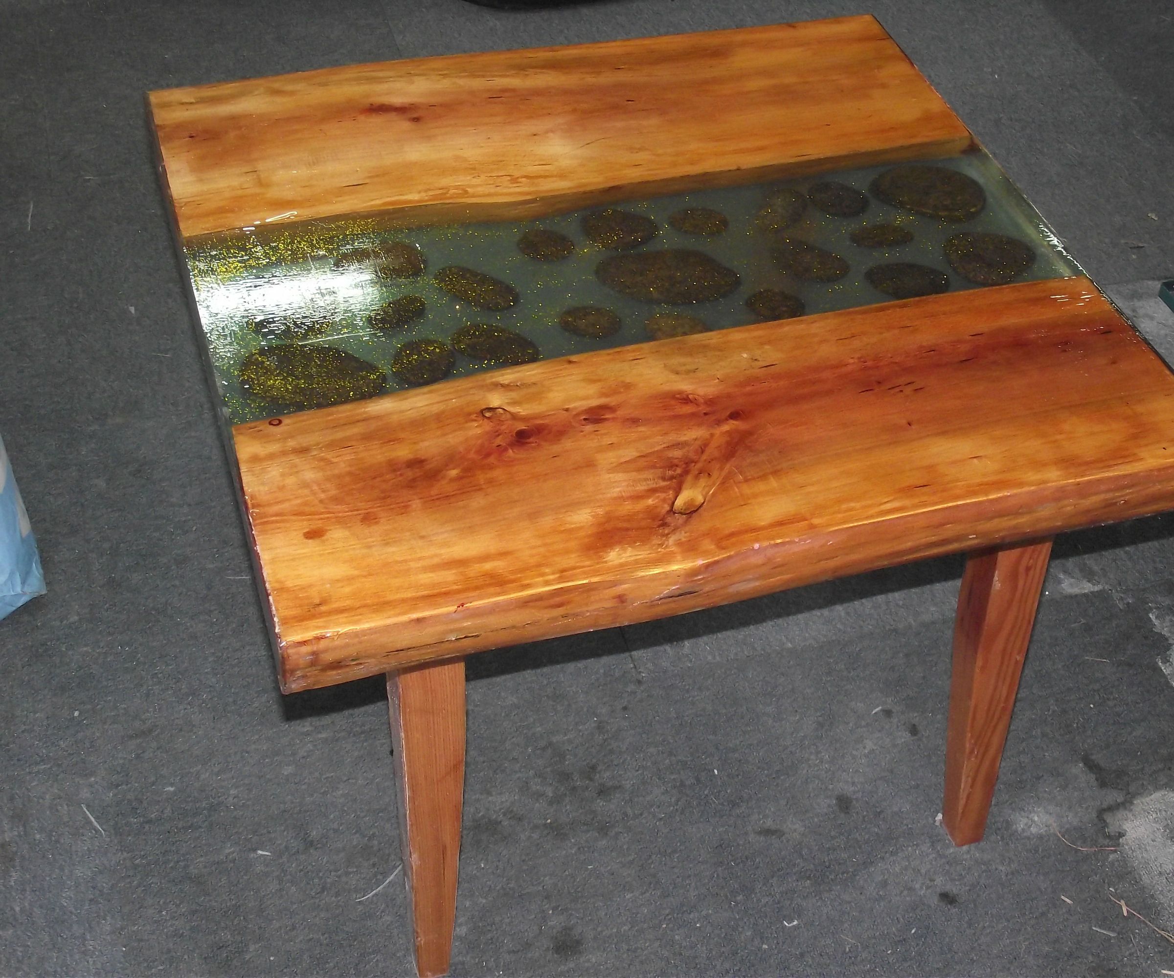Poured Resin Coffee Table