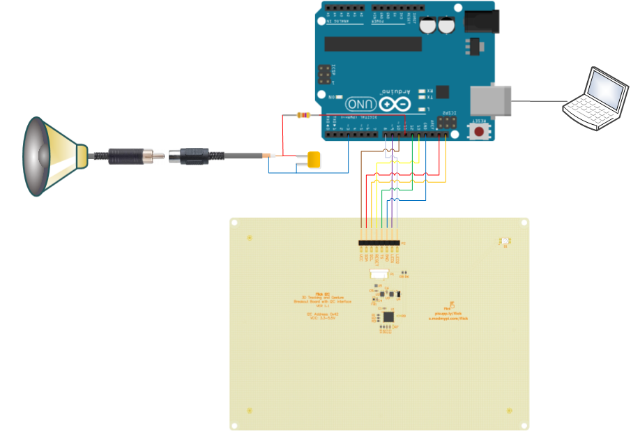Make Musical Instrument Using Arduino and Flick Large : 9 Steps ...