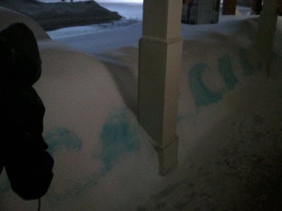 Snow Bank Street Art