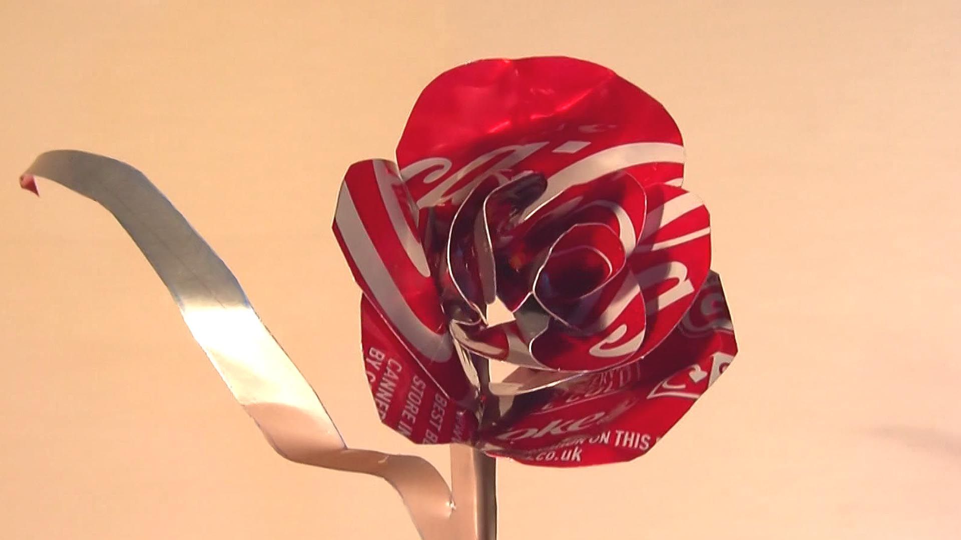 How to Make a Coca-Cola Can Valentine's Rose