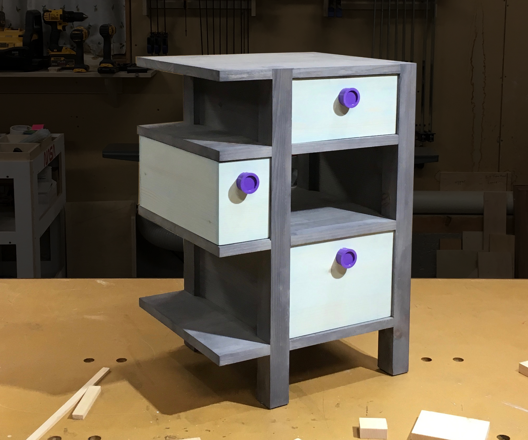 Nightstand w/ Easy Secret Compartment