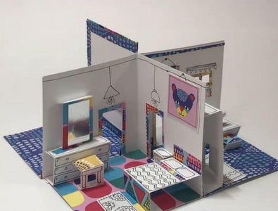 Paper Popup Room