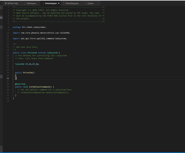 2019 FRC Writing a Simple Drive Train (Java) : 5 Steps - Instructables