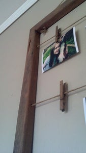 Clothes Pin Photo Hanger