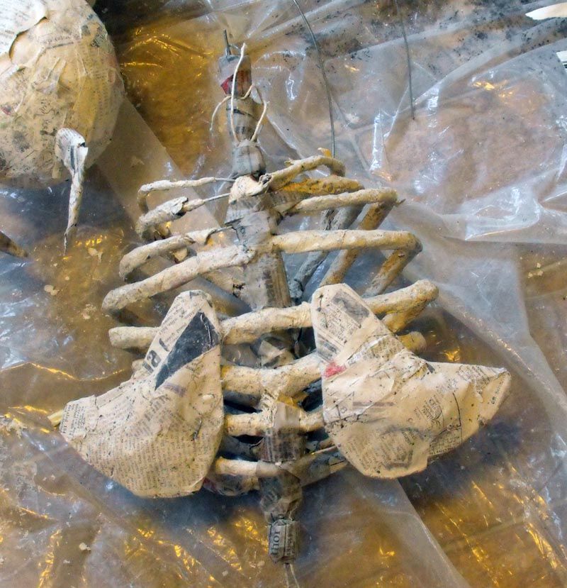 The Ribcage - Paper Mache' & Wire