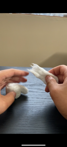 Put Polish on Cotton Ball