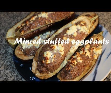Minced Stuffed Eggplants With Feta Cheese Recipe
