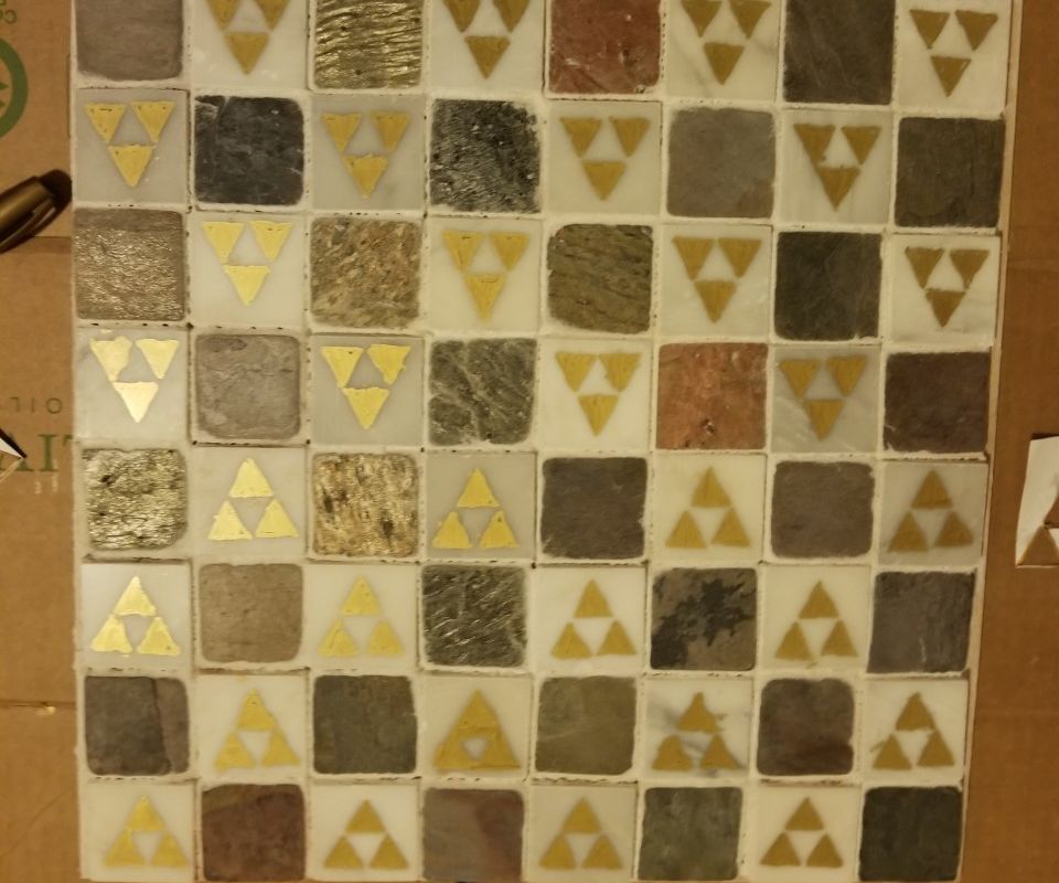 Mosaic Tile Chess Board- Zelda Theme
