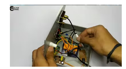  Cover the Box and Place All the Components of PCB on Their Respective Holes or Places.