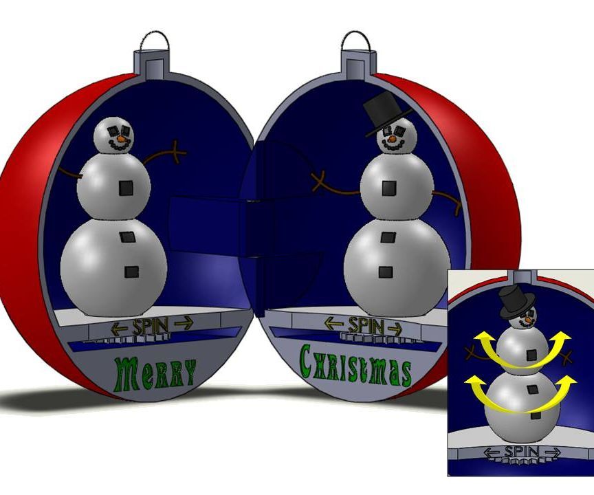 Dancing Snowmen Ornament