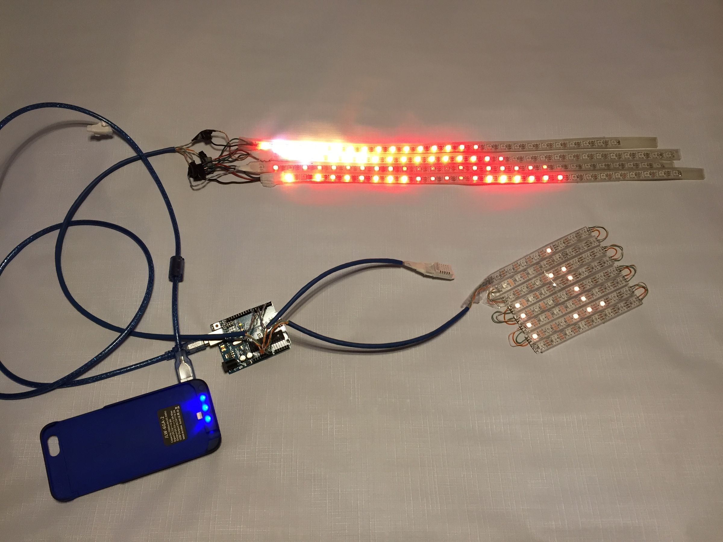 Hunger Games Global Warming Neopixel Fire Thermometer Scarf 3