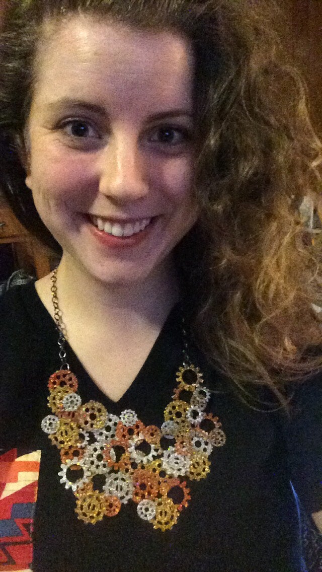 Sparkle Steampunk Statement Necklace