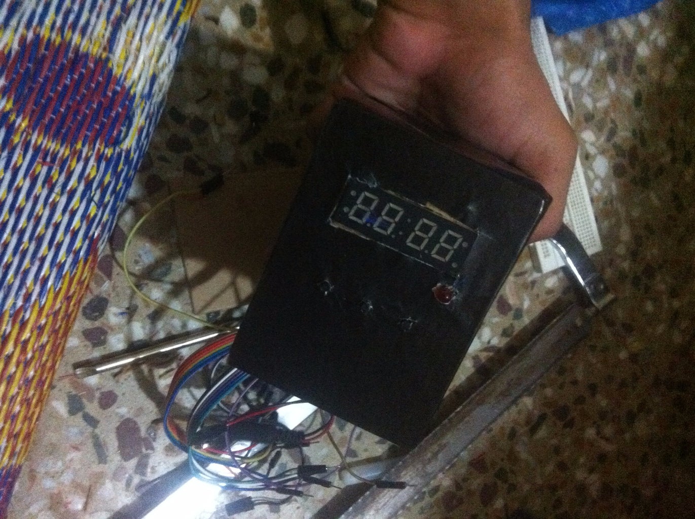 Digital Clock Using Arduino 4 Steps Circuit Diagram