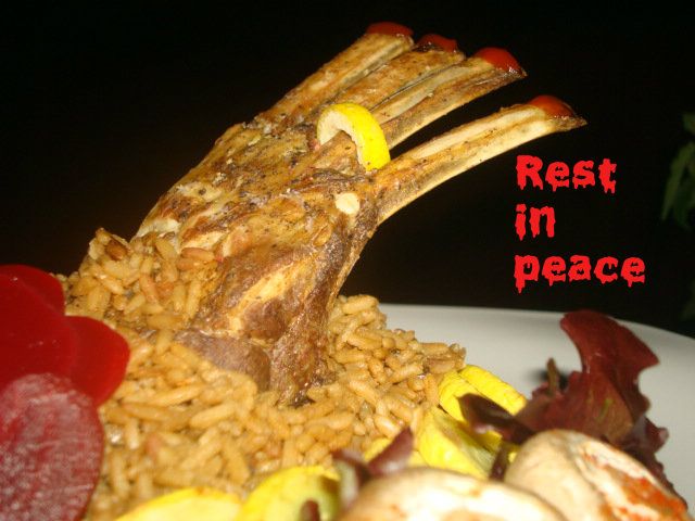 Halloween Cuisine Rack of Lamb