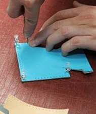 Punch Holes Into the Leather Pieces