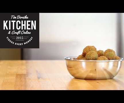 Fried Olives Stuffed with Gorgonzola Cheese