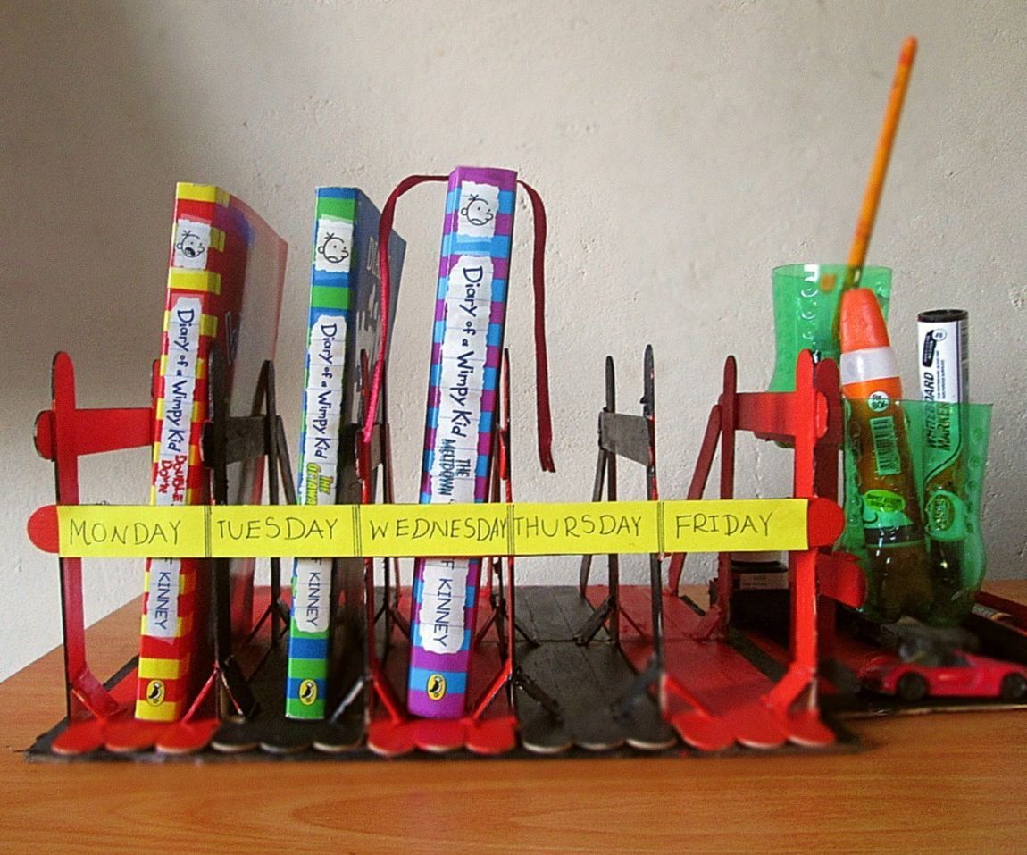 Classroom Desk Organizer Using Waste Material