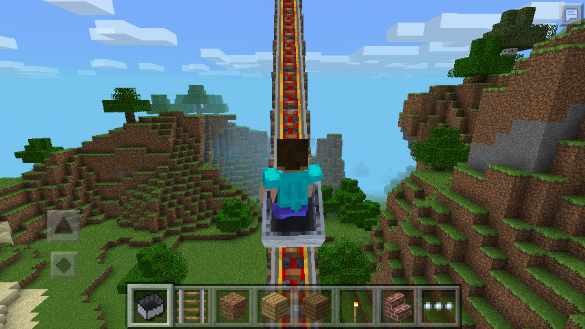 minecraft- minecart joy ride