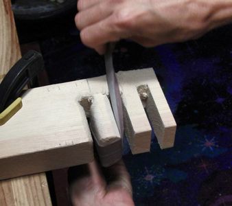 Shapeing the Large Knife Holes