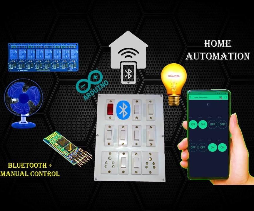 Home Automation System Using Smartphone and Bluetooth Part 2 With Manual Control