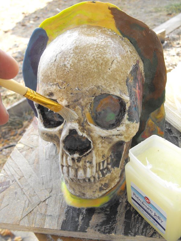 Plaster Molds and Foam Skulls