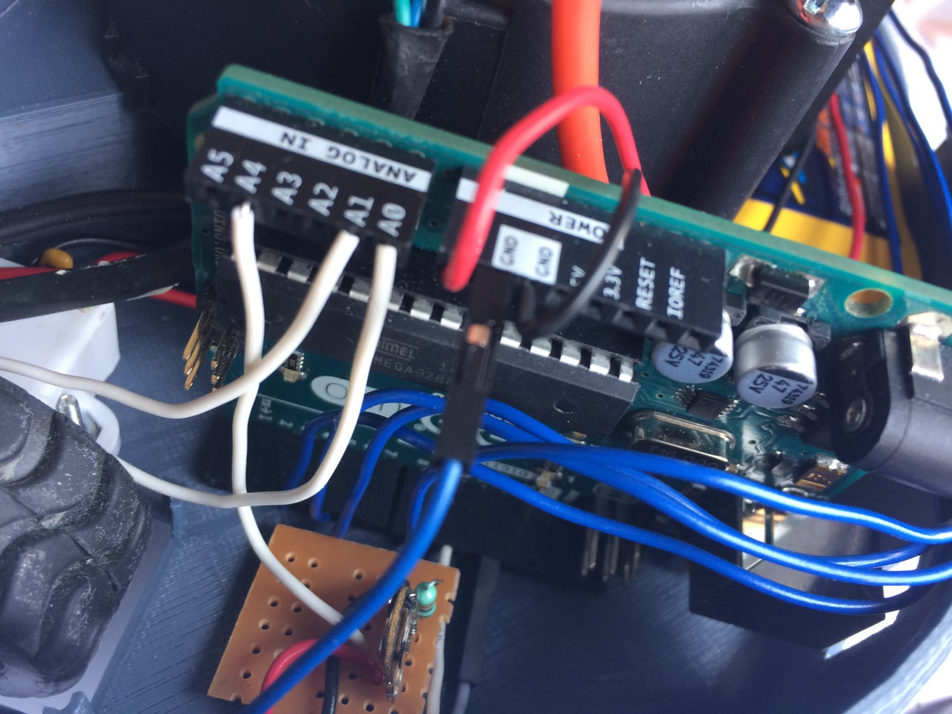 Connecting the Sensors to the Microcontroller