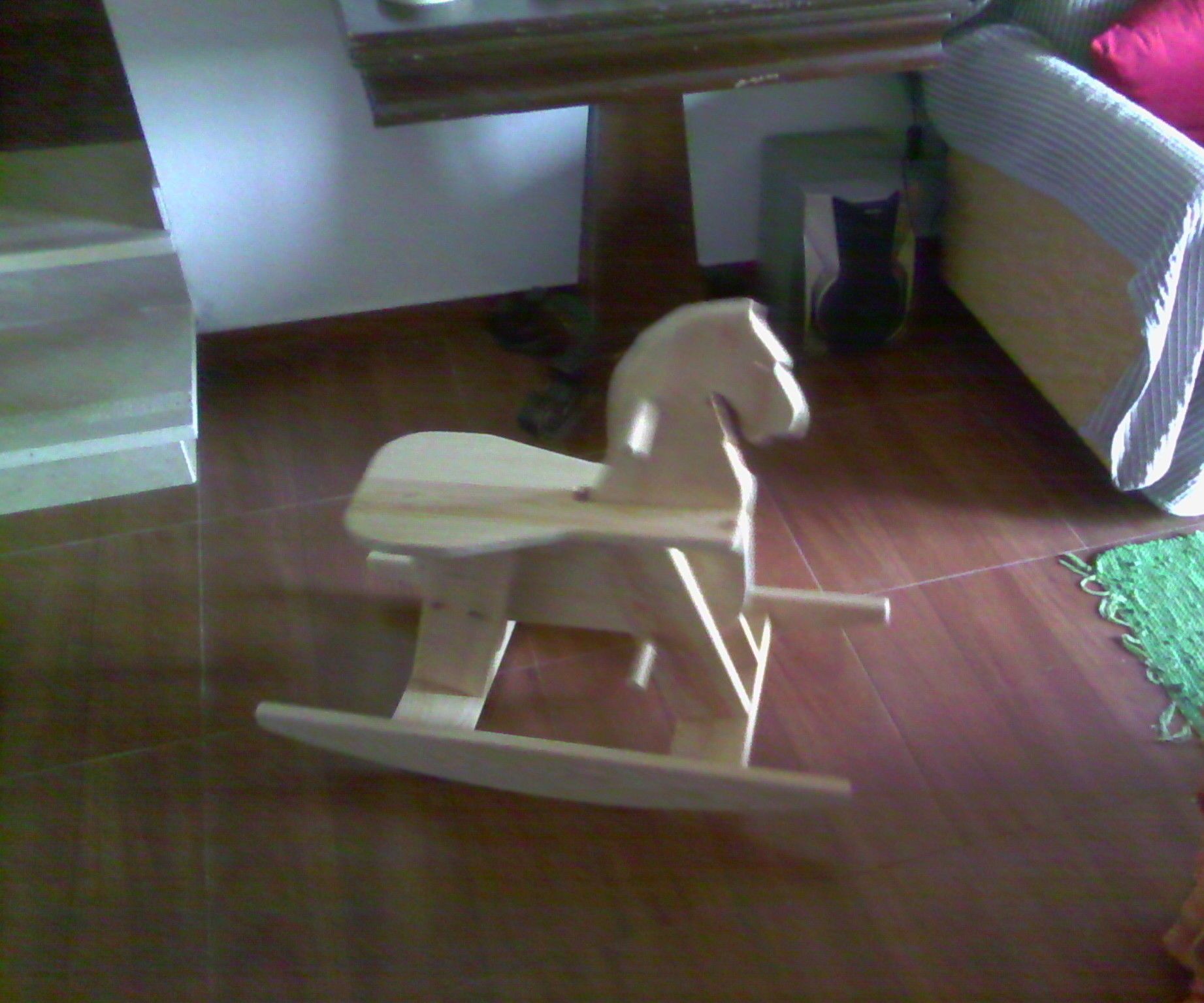 WOODEN ROCKING HORSE