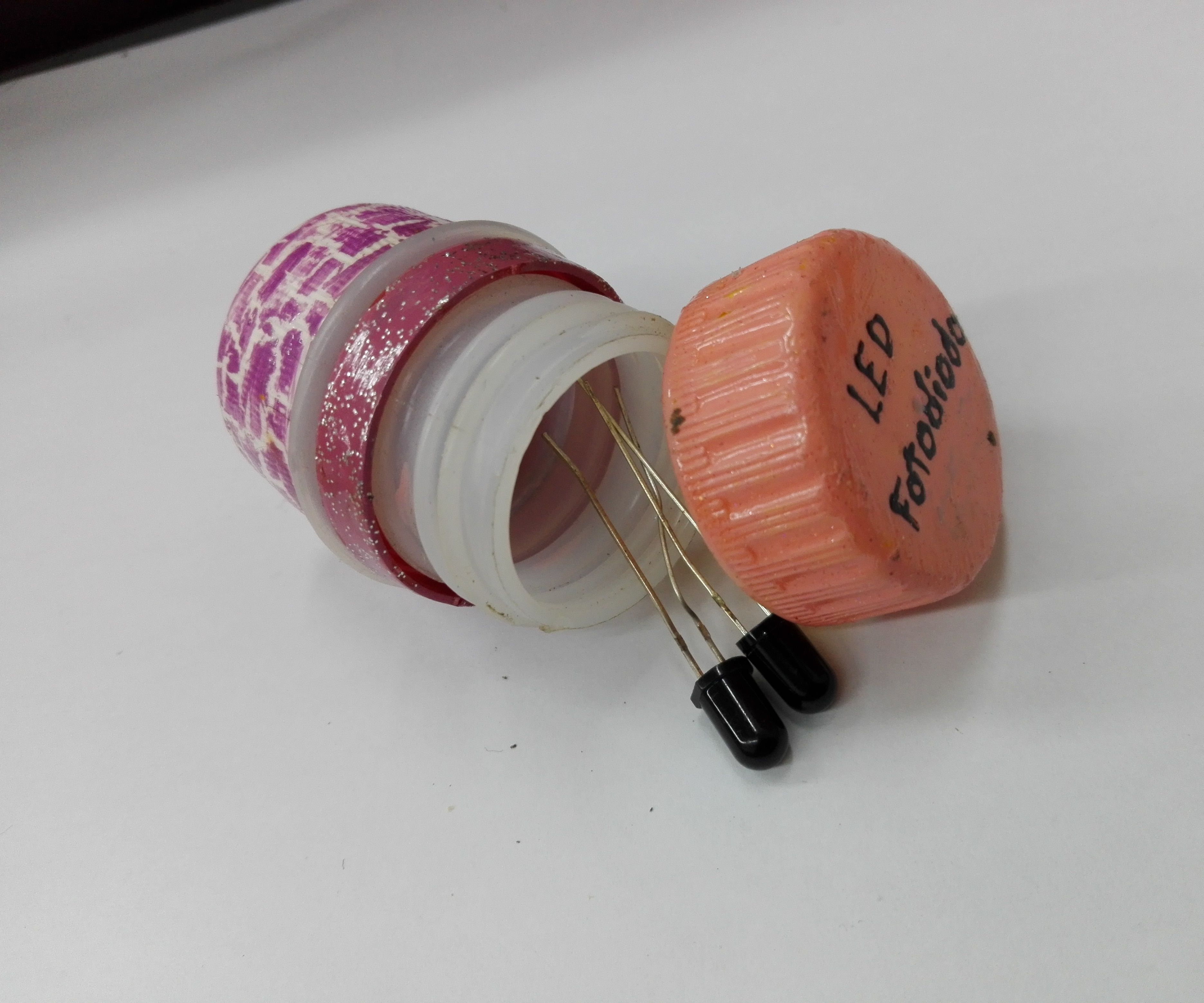 Container Made of Bottle Tops