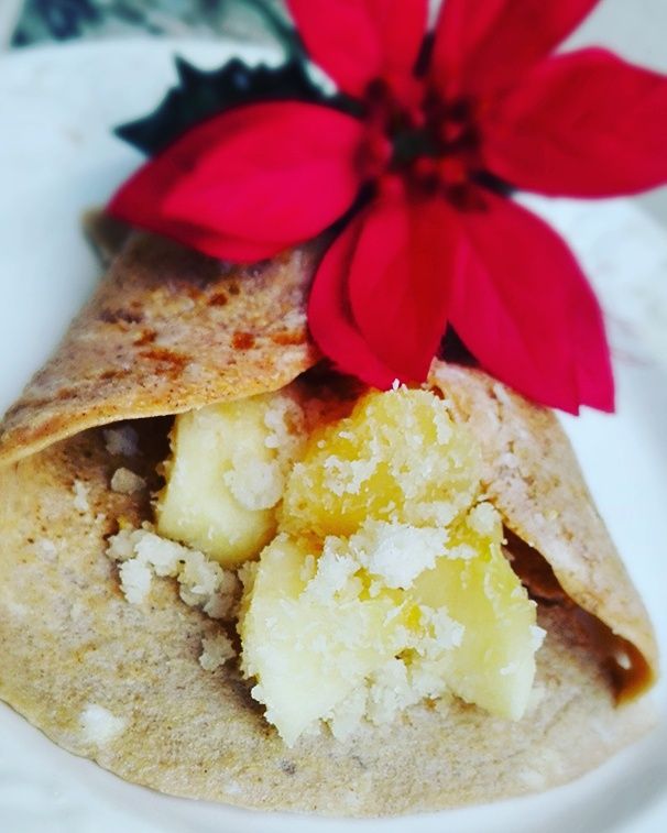 Apple Coconut Crepe