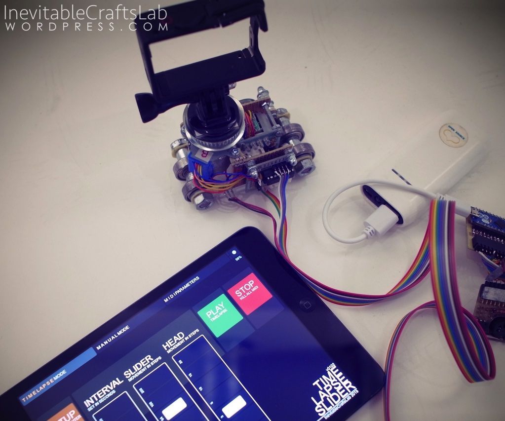 MICRO MIDI STEPPER TouchOSC TIMELAPSE DOLLY