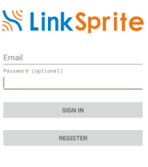 2. Login LinkSpriteIO