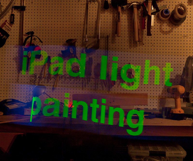 IPad Light Painting