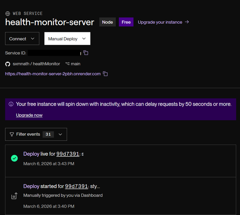 Render Dashboard