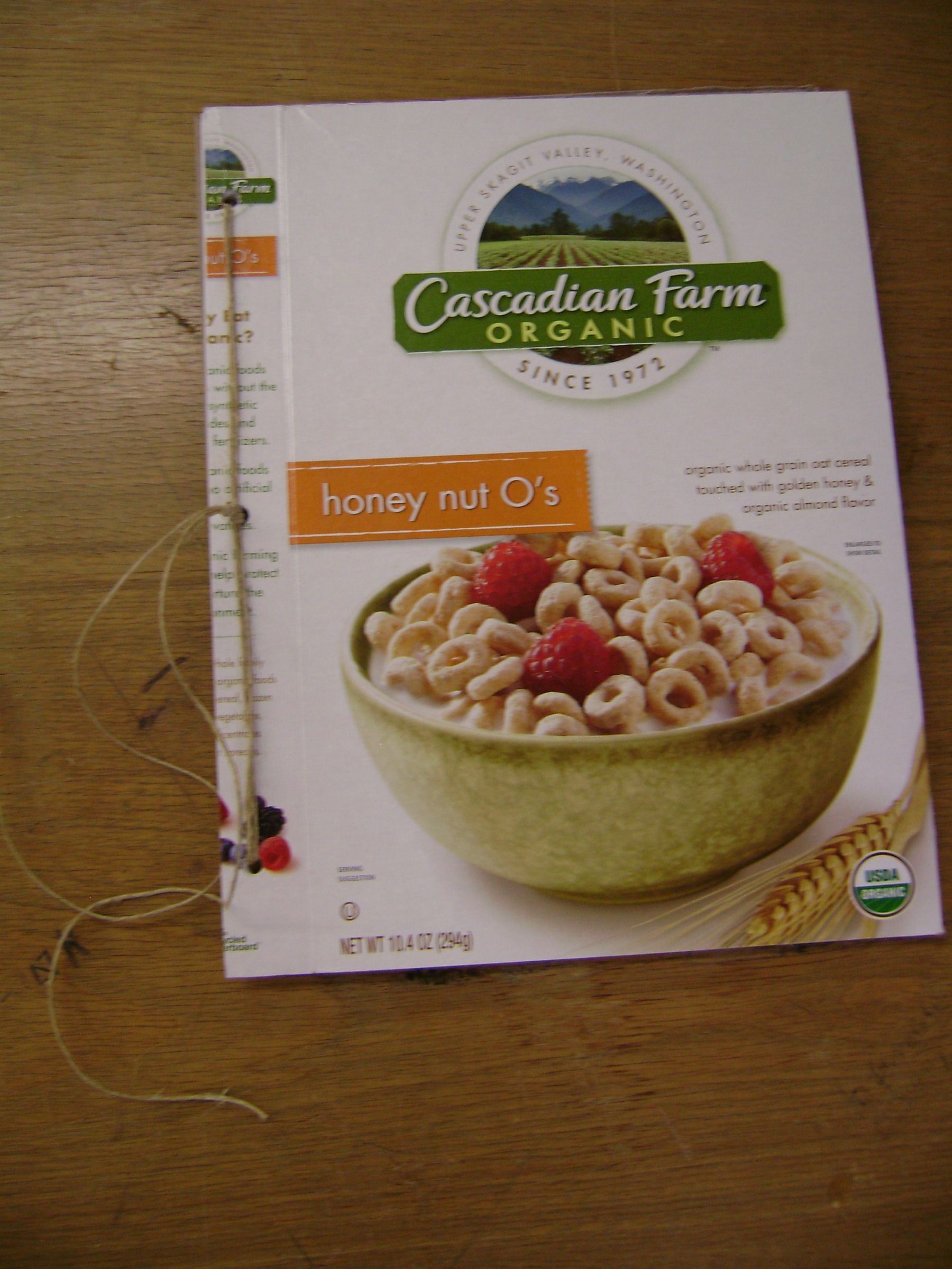 Up-Cycled Cereal Box Notebook