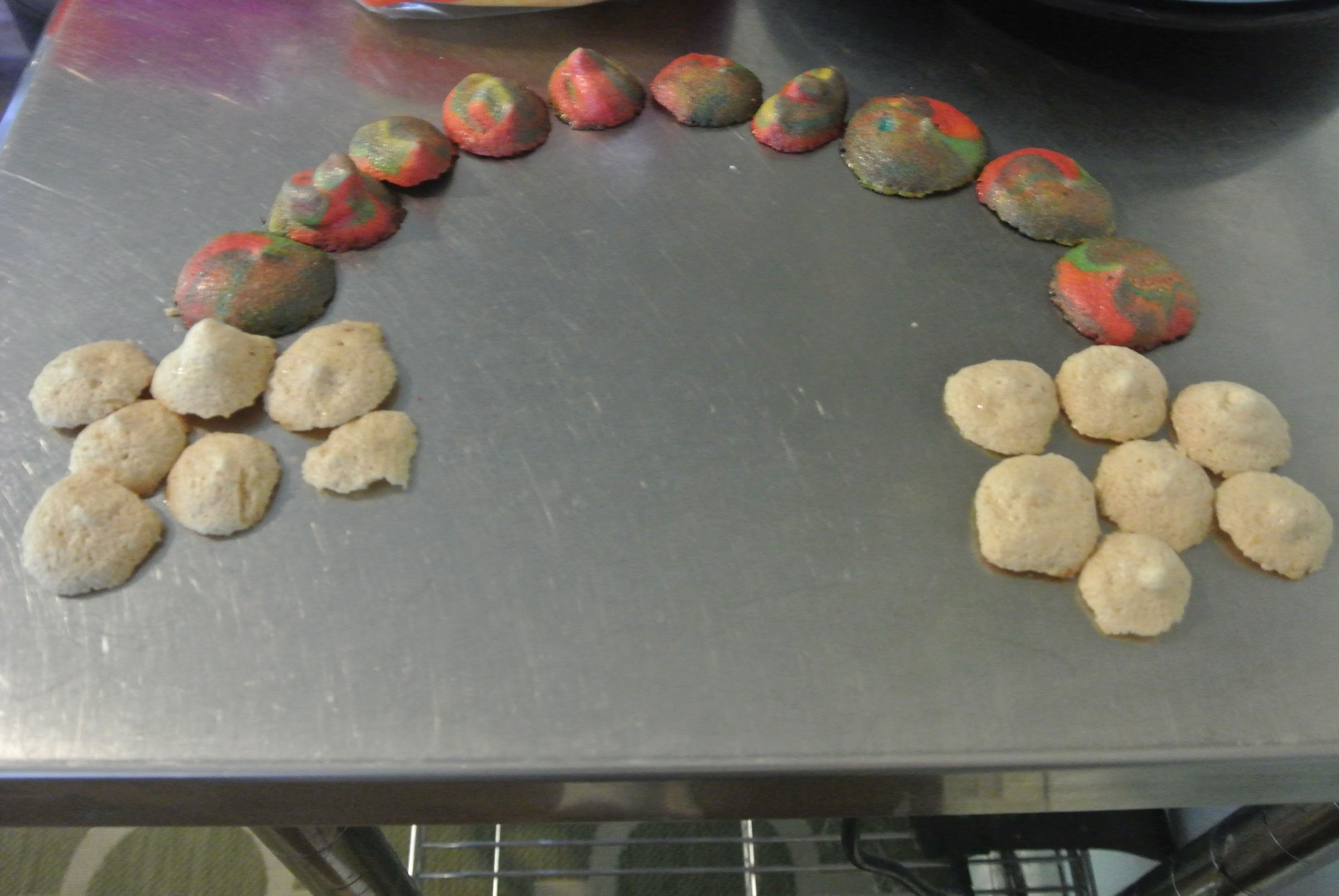 Rainbow Tiedye Cherry Meringue Cookies 8 Steps Instructables