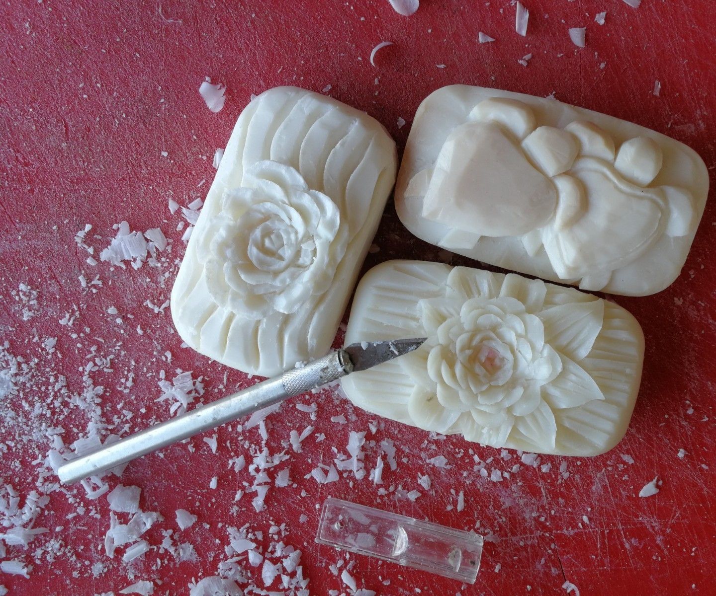 Carving a Rose in Soap (turtles and More)